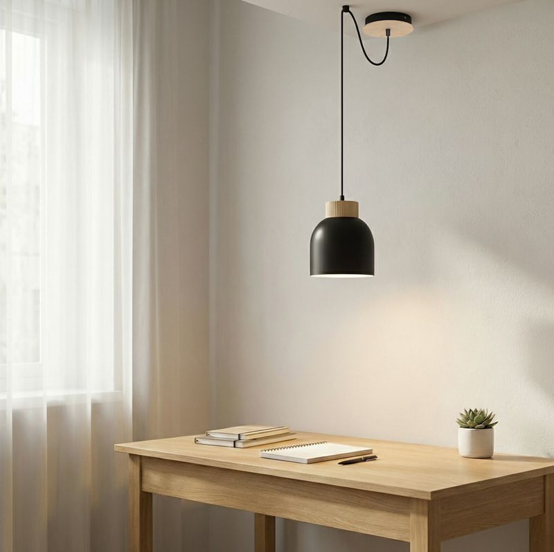 Emibig Lighting Taklampa KRU 1 SVART