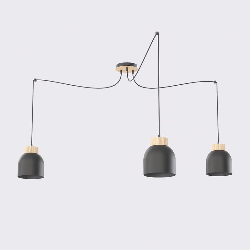 Emibig Lighting Taklampa KRU 3 SVART