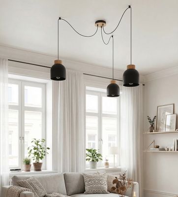 Emibig Lighting Taklampa KRU 3 SVART