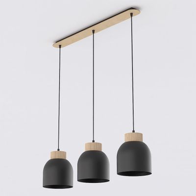 Emibig Lighting Taklampa VIGO 3 SVART
