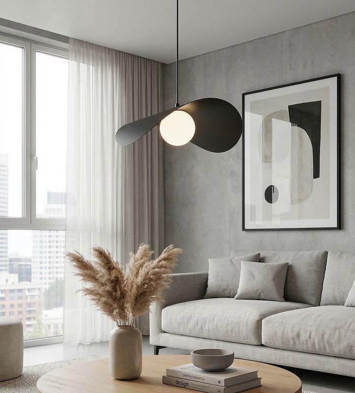 Emibig Lighting Taklampa RITUAL 1L SVART