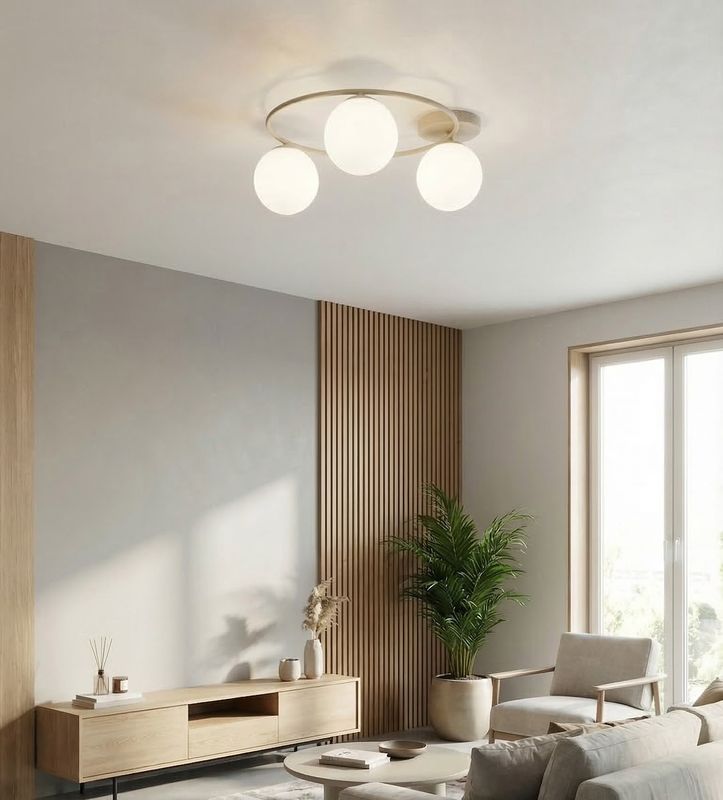 Emibig Lighting Taklampa SOPRA 3 MOKKA OPAL