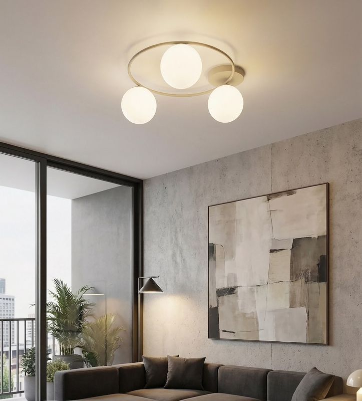 Emibig Lighting Taklampa SOPRA 3 MOKKA OPAL