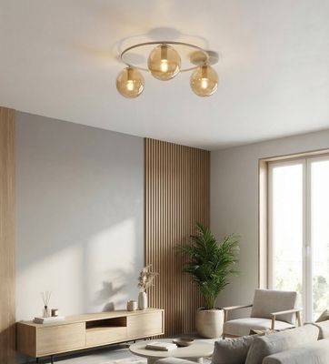 Emibig Lighting Taklampa SOPRA 3 MOKKA BÃ„RNSTEN