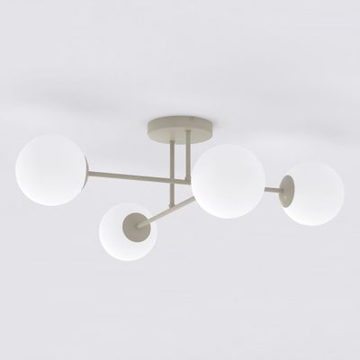 Emibig Lighting Taklampa ROMA 4 MOKKA OPAL