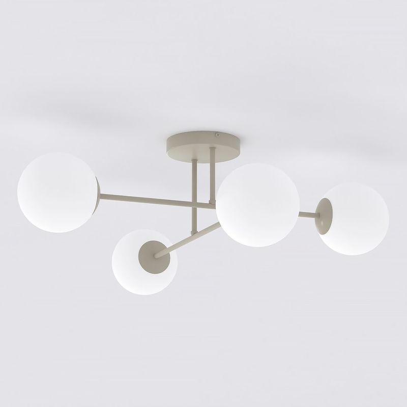 Emibig Lighting Taklampa ROMA 4 MOKKA OPAL