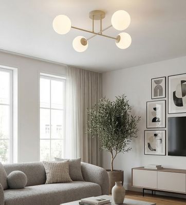 Emibig Lighting Taklampa ROMA 4 MOKKA OPAL