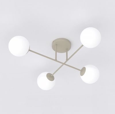 Emibig Lighting Taklampa ROMA 4 MOKKA OPAL