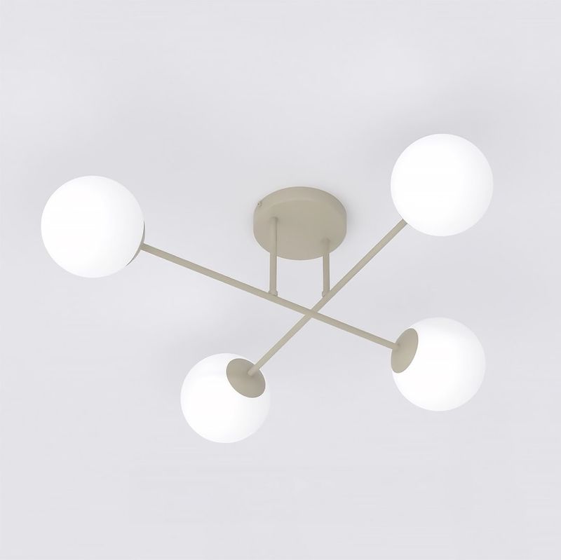 Emibig Lighting Taklampa ROMA 4 MOKKA OPAL