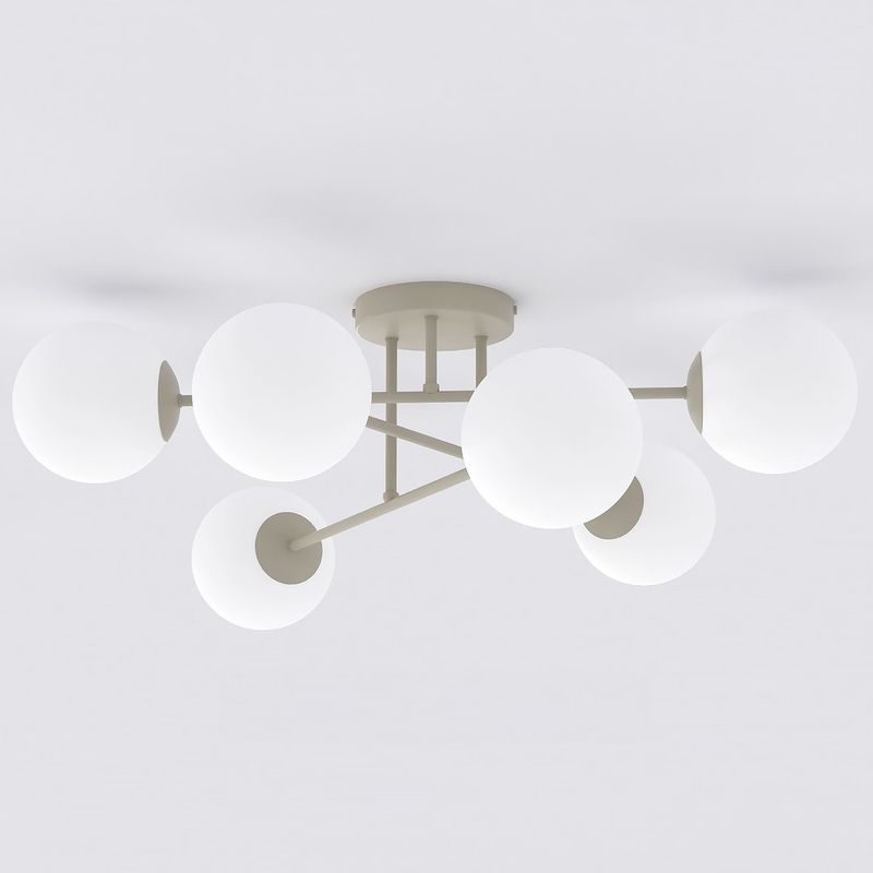 Emibig Lighting Taklampa ROMA 6 MOKKA OPAL