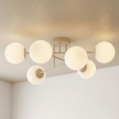 Emibig Lighting Taklampa ROMA 6 MOKKA OPAL