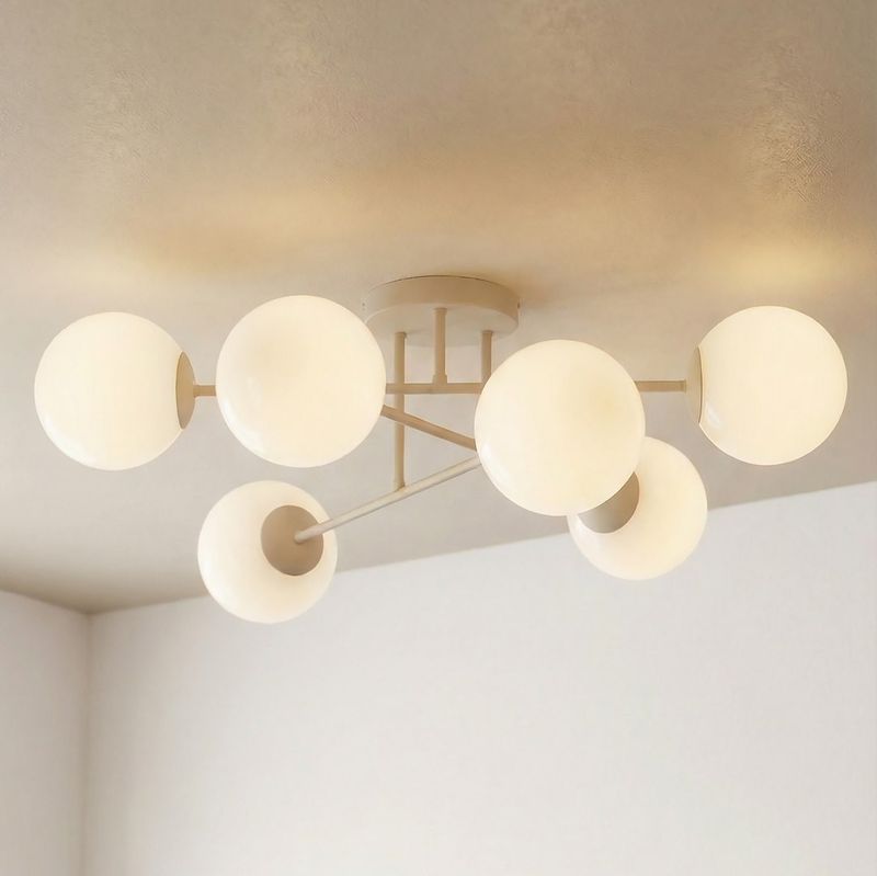 Emibig Lighting Taklampa ROMA 6 MOKKA OPAL