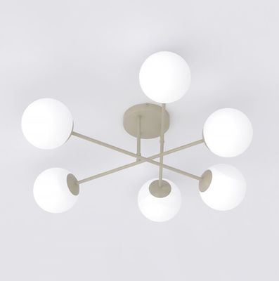 Emibig Lighting Taklampa ROMA 6 MOKKA OPAL