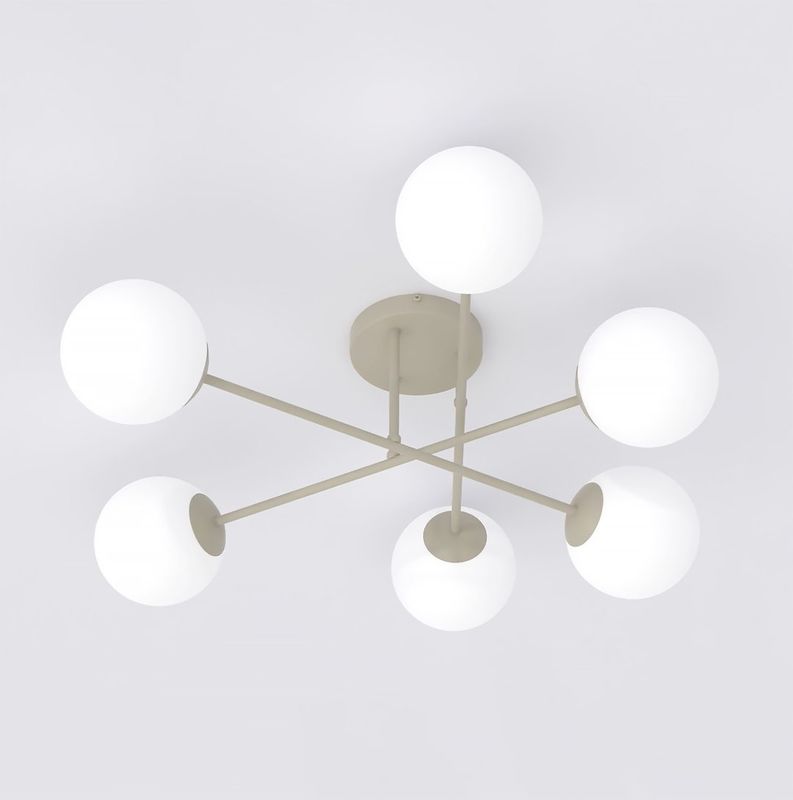 Emibig Lighting Taklampa ROMA 6 MOKKA OPAL