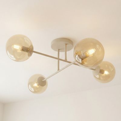 Emibig Lighting Taklampa ROMA 4 MOKKA AMBER