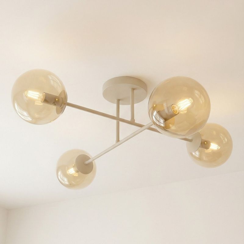 Emibig Lighting Taklampa ROMA 4 MOKKA AMBER