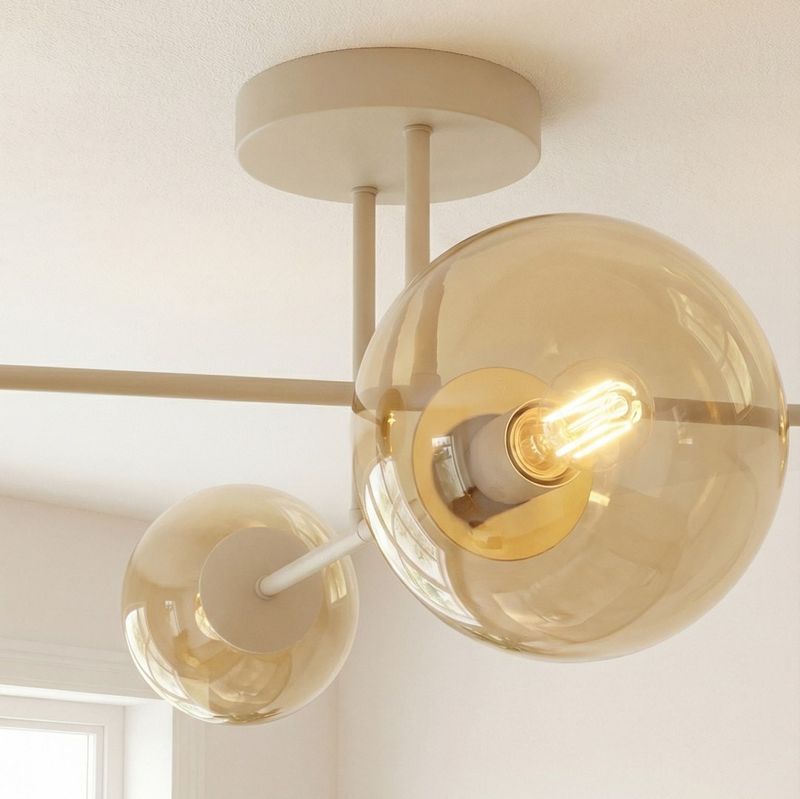 Emibig Lighting Taklampa ROMA 4 MOKKA AMBER
