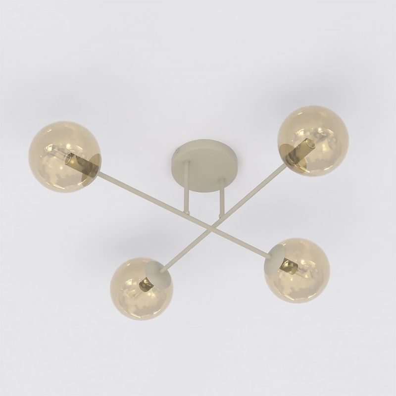 Emibig Lighting Taklampa ROMA 4 MOKKA AMBER