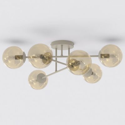 Emibig Lighting Taklampa ROMA 6 MOKKA AMBER