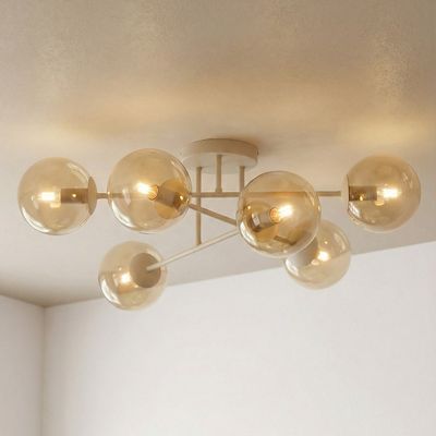 Emibig Lighting Taklampa ROMA 6 MOKKA AMBER