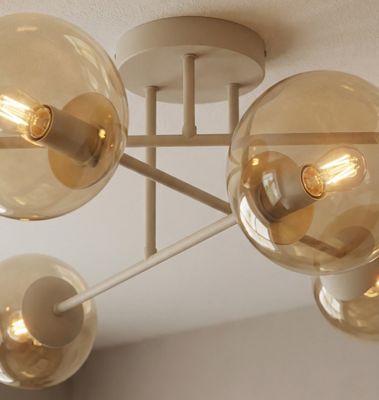 Emibig Lighting Taklampa ROMA 6 MOKKA AMBER