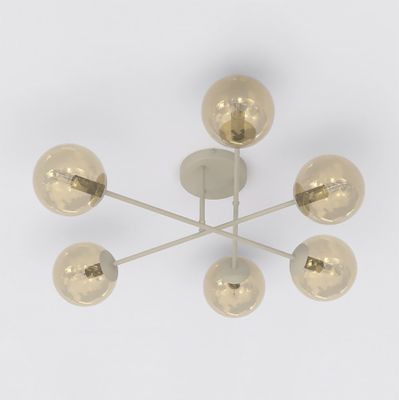 Emibig Lighting Taklampa ROMA 6 MOKKA AMBER