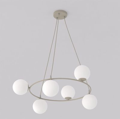 Emibig Lighting Taklampa AZURA 6 MOKKA OPAL