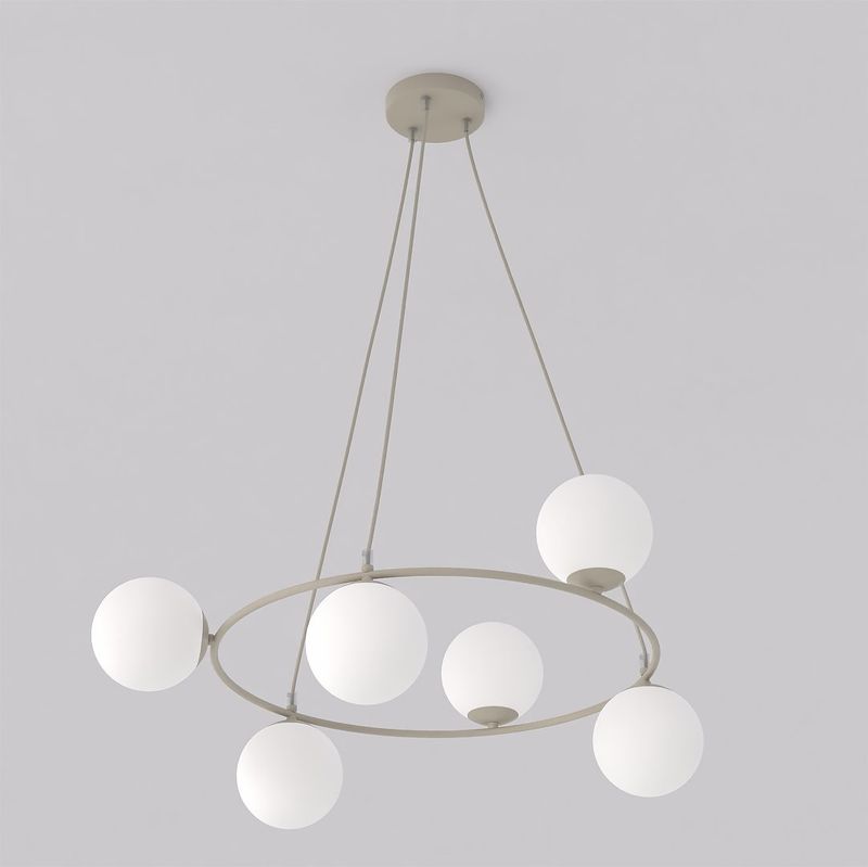 Emibig Lighting Taklampa AZURA 6 MOKKA OPAL