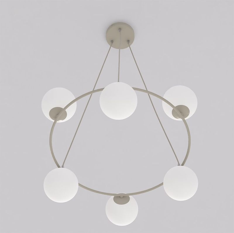 Emibig Lighting Taklampa AZURA 6 MOKKA OPAL