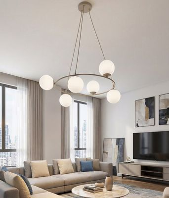 Emibig Lighting Taklampa AZURA 6 MOKKA OPAL
