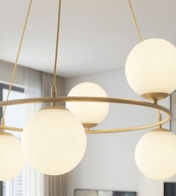 Emibig Lighting Taklampa AZURA 6 MOKKA OPAL