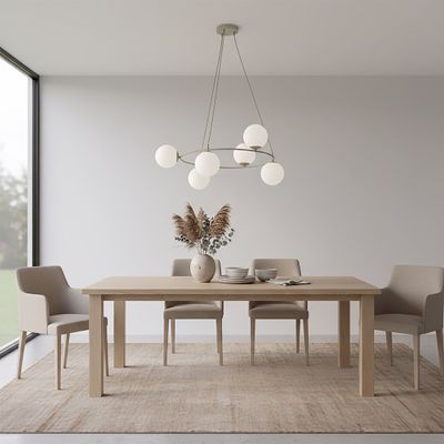 Emibig Lighting Taklampa AZURA 6 MOKKA OPAL