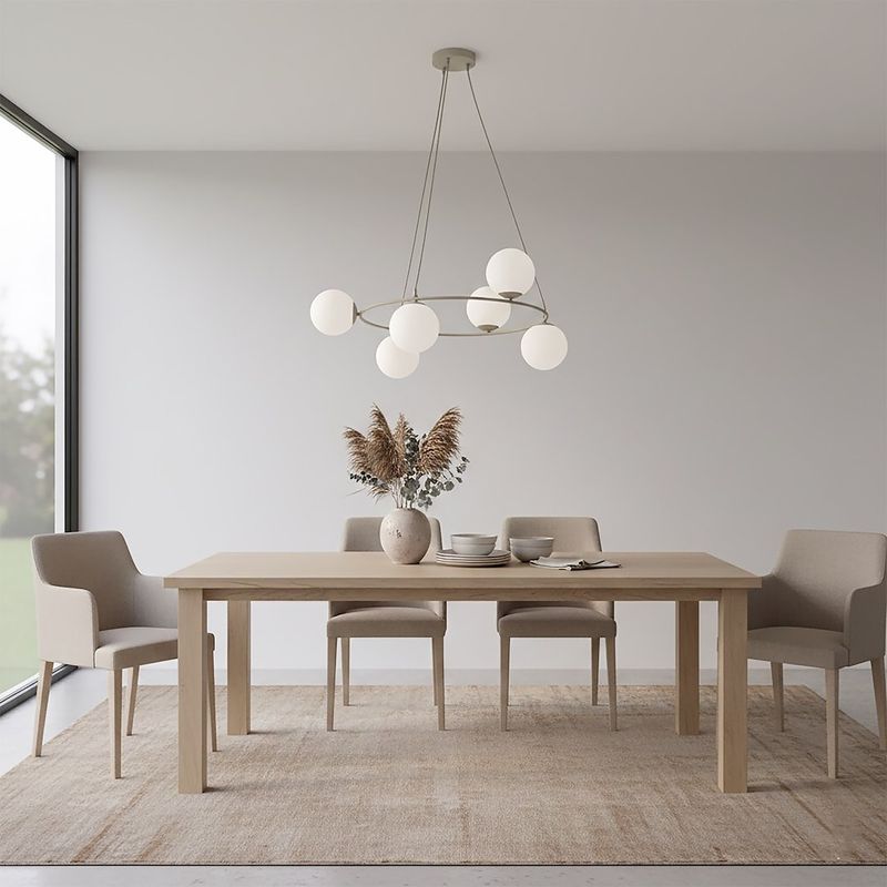 Emibig Lighting Taklampa AZURA 6 MOKKA OPAL