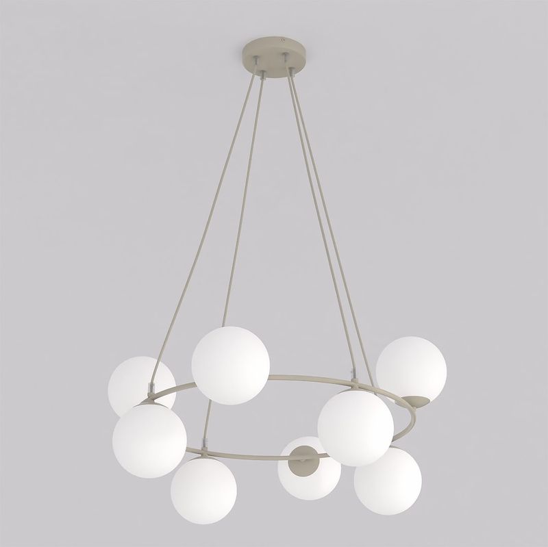 Emibig Lighting Taklampa AZURA 9 MOKKA OPAL
