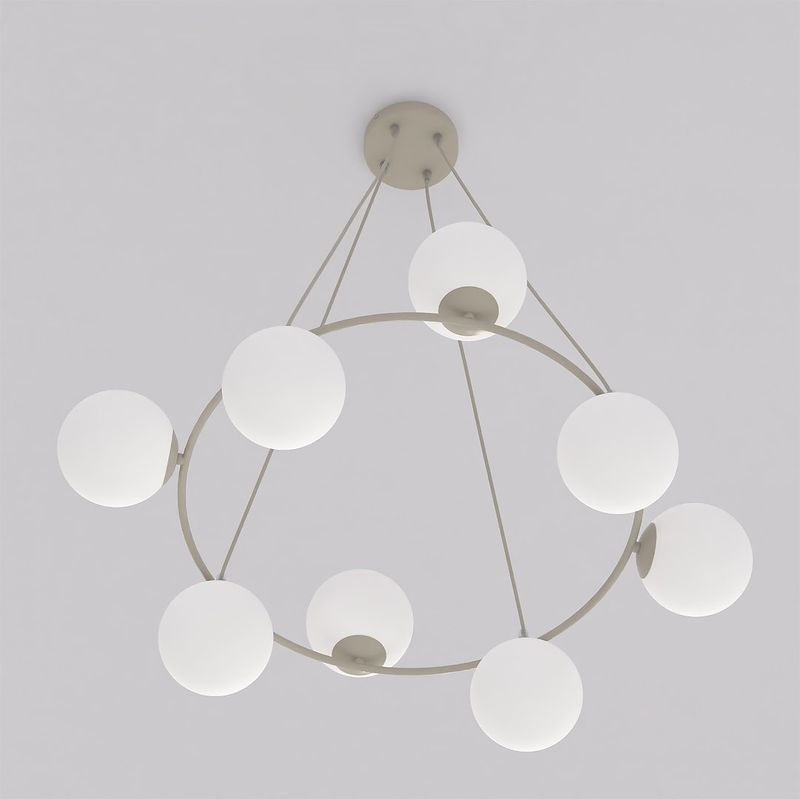 Emibig Lighting Taklampa AZURA 9 MOKKA OPAL