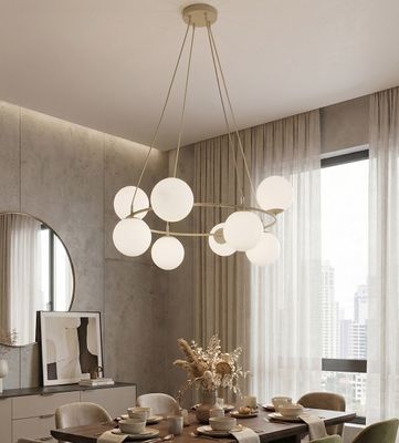 Emibig Lighting Taklampa AZURA 9 MOKKA OPAL