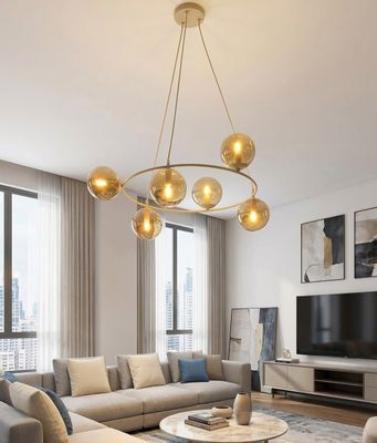 Emibig Lighting Taklampa AZURA 6 MOKKA AMBER