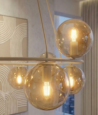 Emibig Lighting Taklampa AZURA 9 MOKKA AMBER