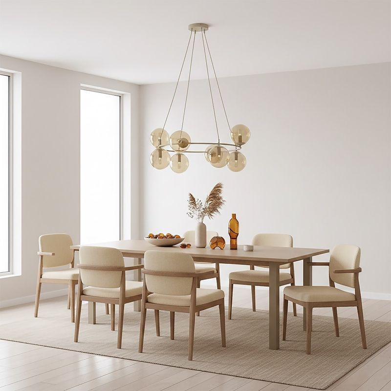 Emibig Lighting Taklampa AZURA 9 MOKKA AMBER