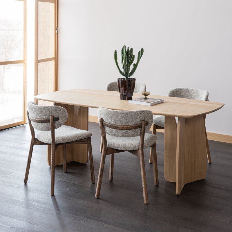 WOOOD Udar Matstol Mörkbrun med Träram 2 st