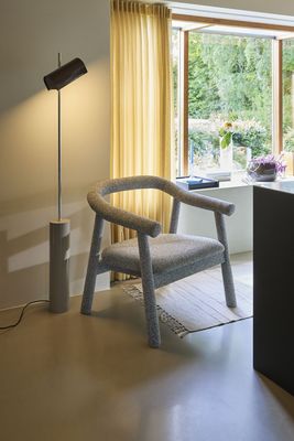 Hübsch Ouli Loungestol Ljusgrå Melange