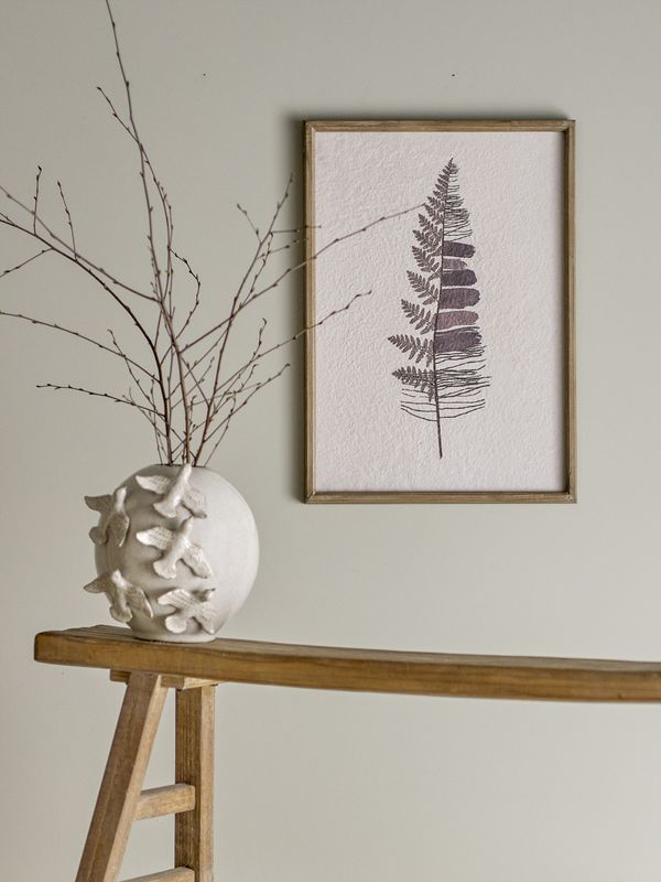 Bloomingville Corval Illustration med Ram i Svart Granträ