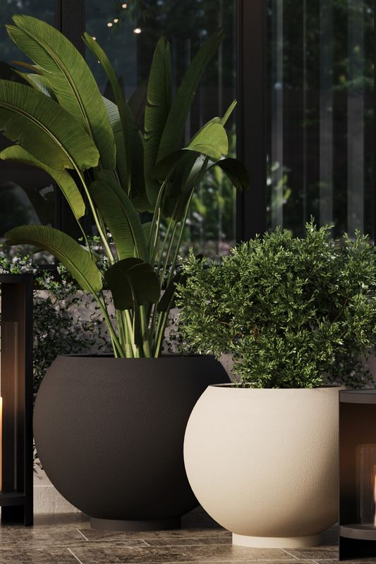 AYTM Globe Kruka Svart Ø60 cm