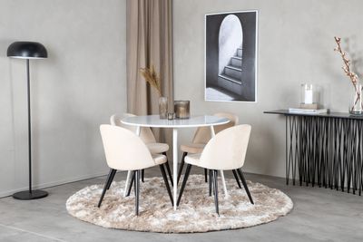 Venture Home Matgrupp Plaza med stolarna Velvet