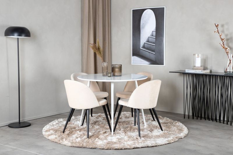 Venture Home Matgrupp Plaza med stolarna Velvet