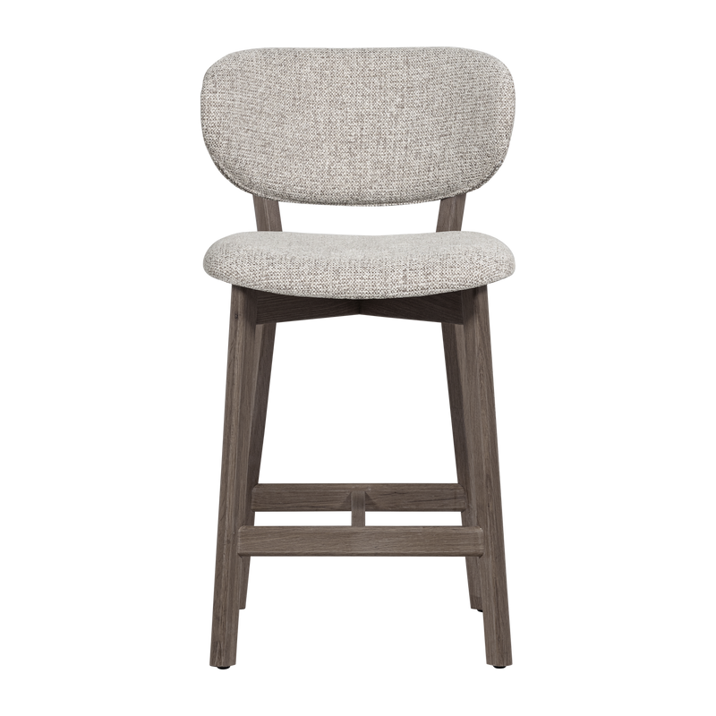 WOOOD Udar Barstol i Naturligt Trä och Brun Melange