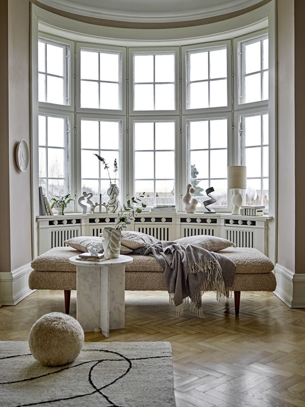 Bloomingville Viga matta, vit, bomull