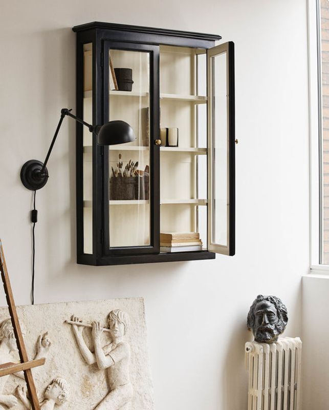 Nordal CLASSIC Väggskåp, Dubbel, Svart