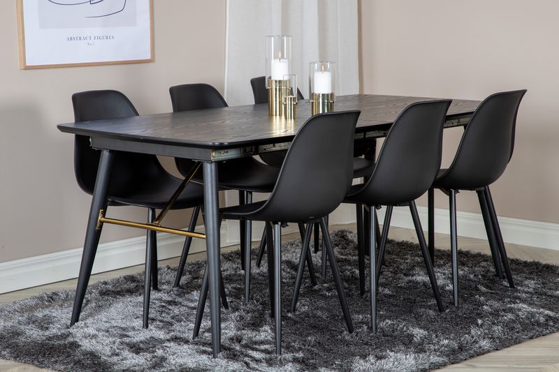 Venture Home Gold Matbord med Mässingsdetaljer