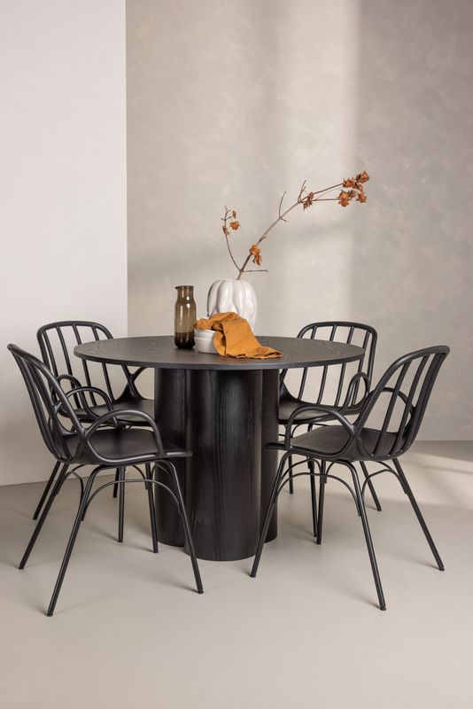 Venture Home Matgrupp Olivia med Dyrön Stolar